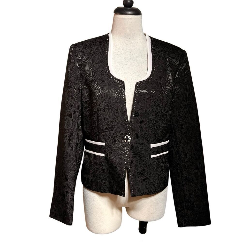 Georgiou NWT Shimmery Textured Dressy Blazer Jacket Size Large
